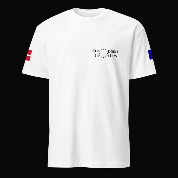 T-shirt with Danish and European Flags