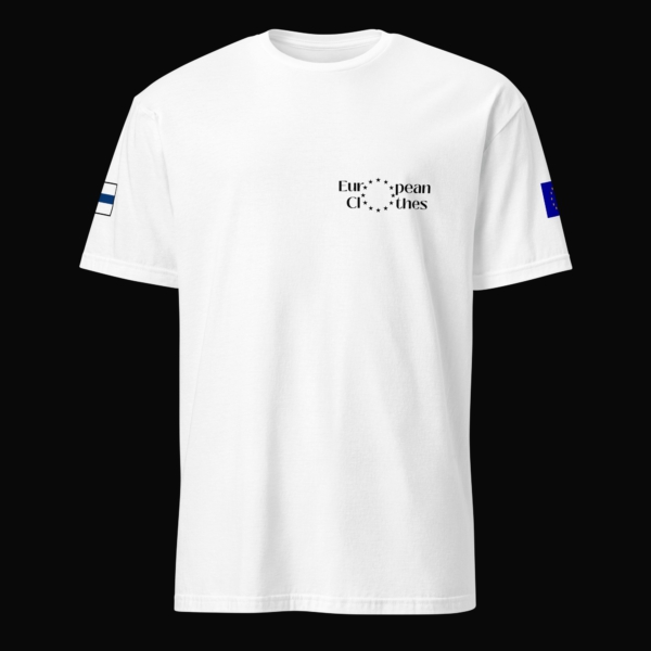 T-shirt with Finnish and European Flags