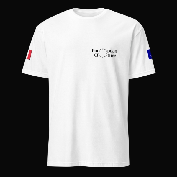 T-shirt with French and European Flags